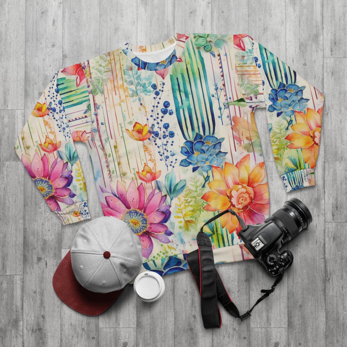Cactus Design Art, Cactus Style, Cactus Flowers, Unisex Sweatshirt