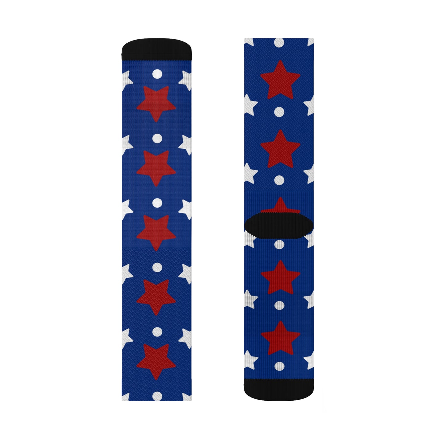 All Over Print Socks, Abstract Style, Paint Design, 4th of July Style
