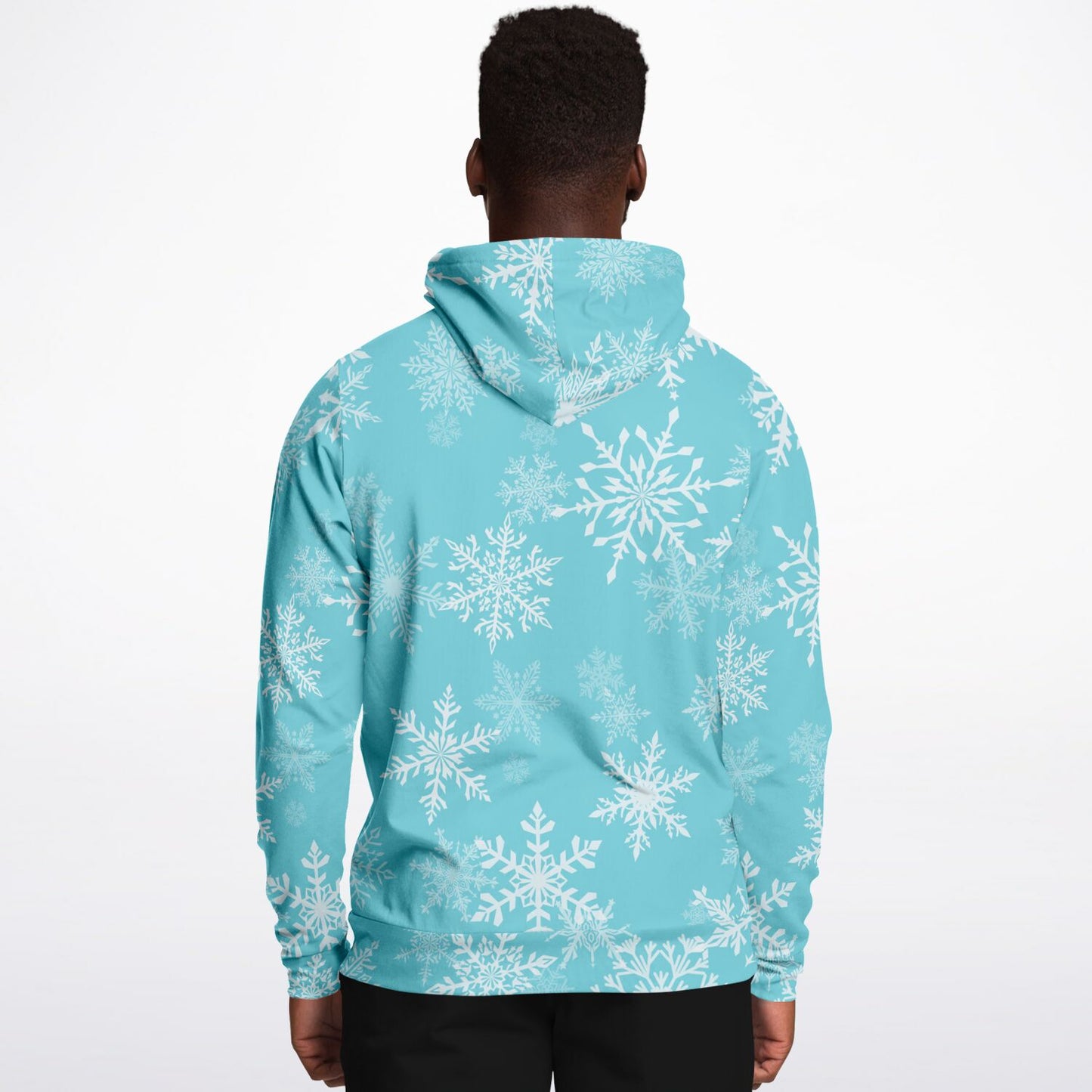 Athletic Hoodie, Snowflake Design, Snow Season, Christmas Season, Winter Season