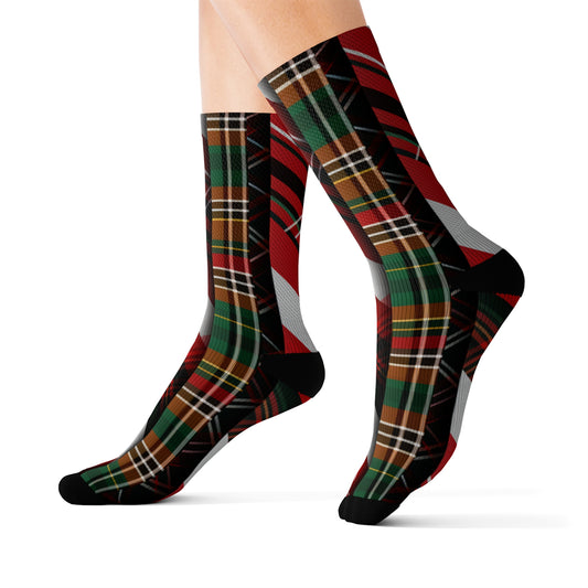 Christmas Season, Christmas Holyday, Nice and Warm Socks, Sublimation Socks