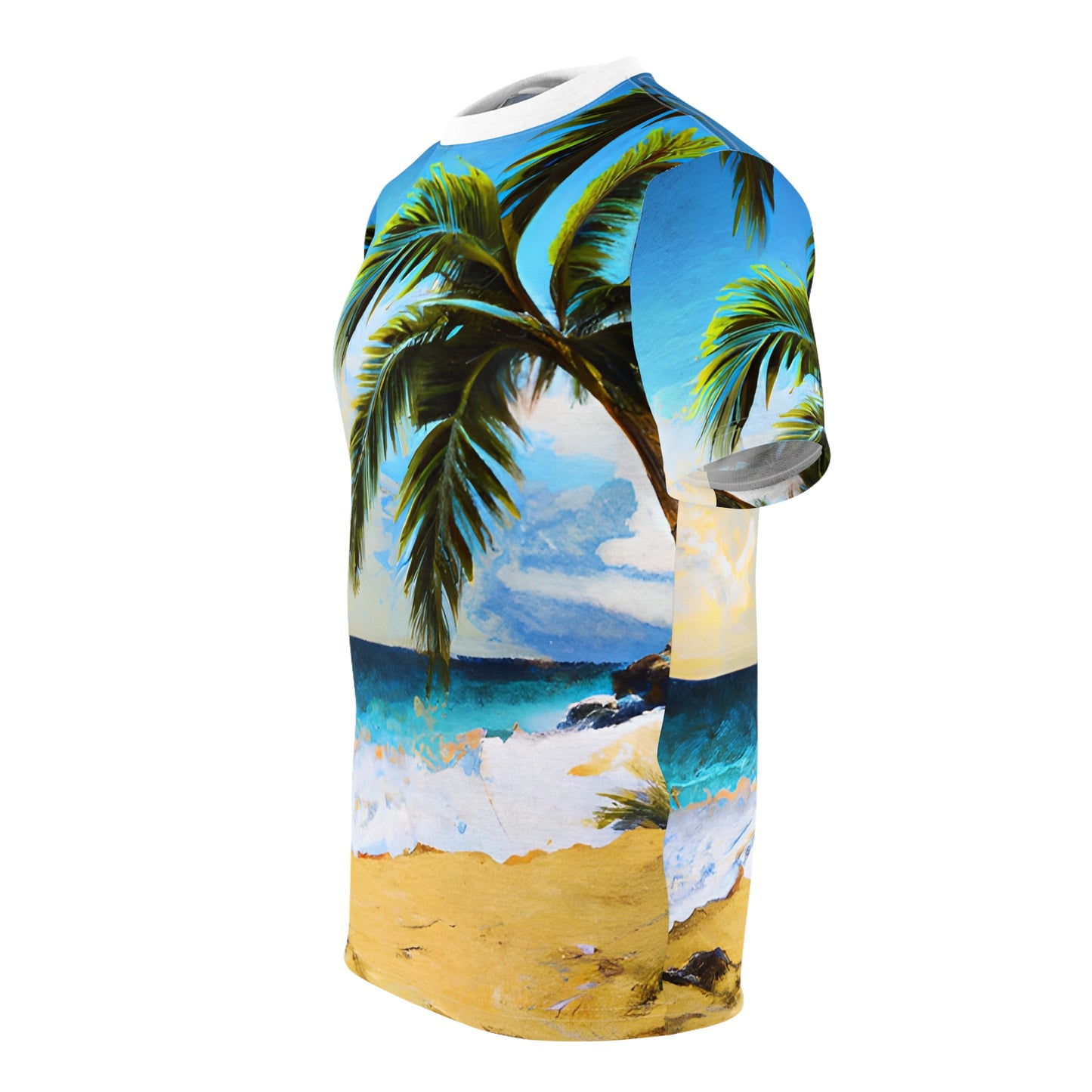 Palms and Beach, Beach Style, Abstract Style,  Unisex Tee