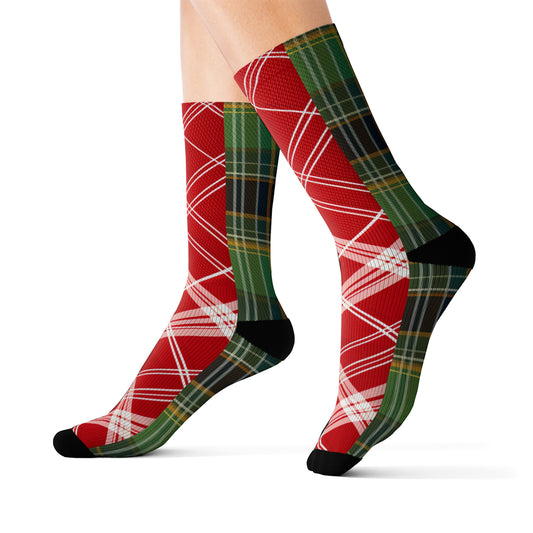 Christmas Season, Christmas Holyday, Nice and Warm Socks, Sublimation Socks