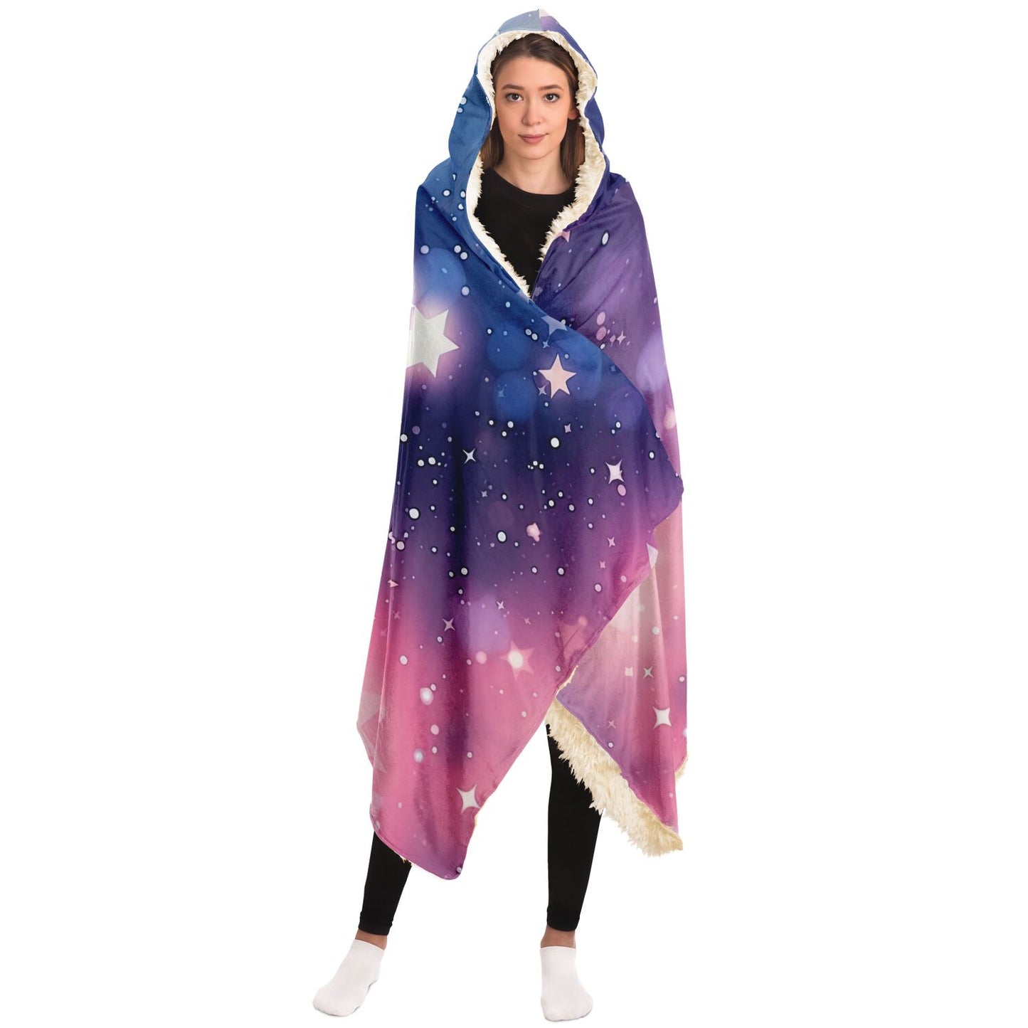 Hooded Blanket, Stars Design, Stars Style, Stars Art