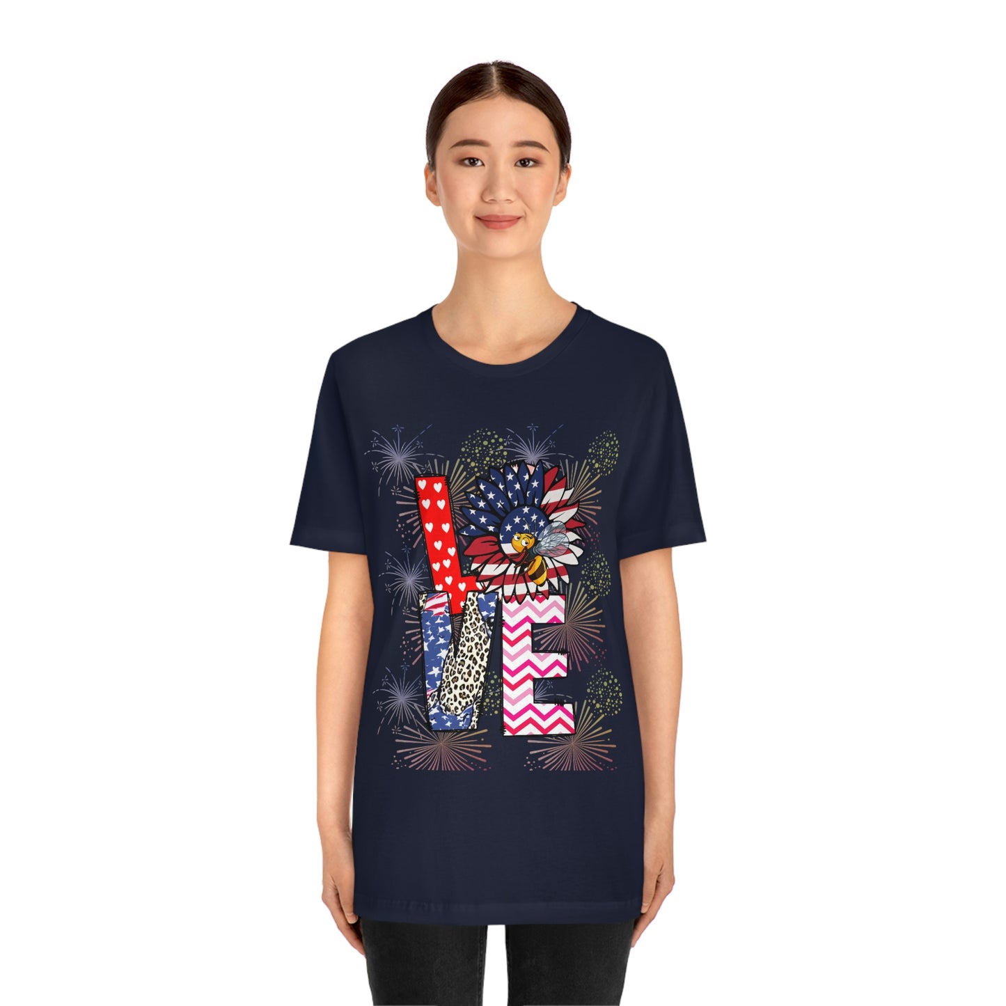 4th of July, America's Day, USA, Short Sleeve Tee