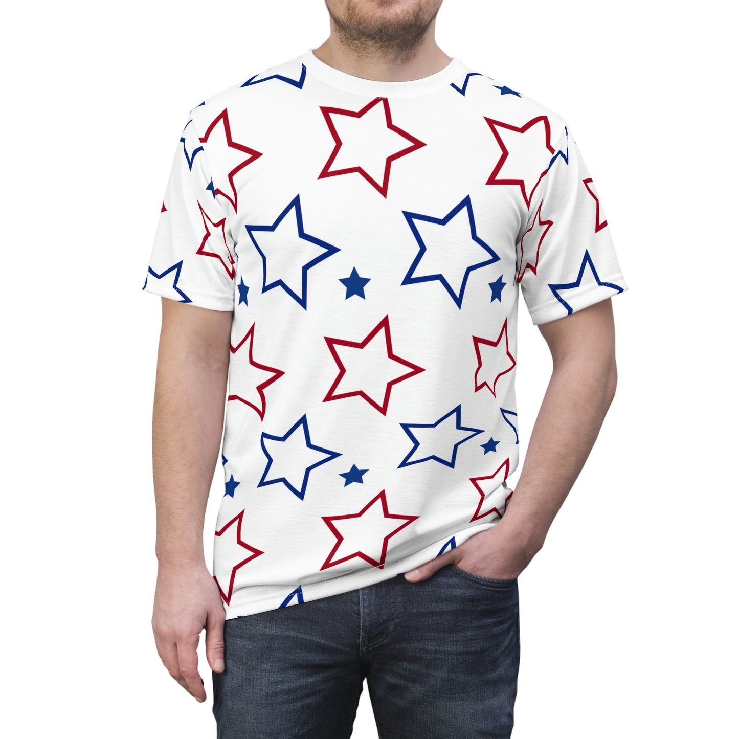 4th of July Style, Abstract Style, Unisex Cut & Sew Tee