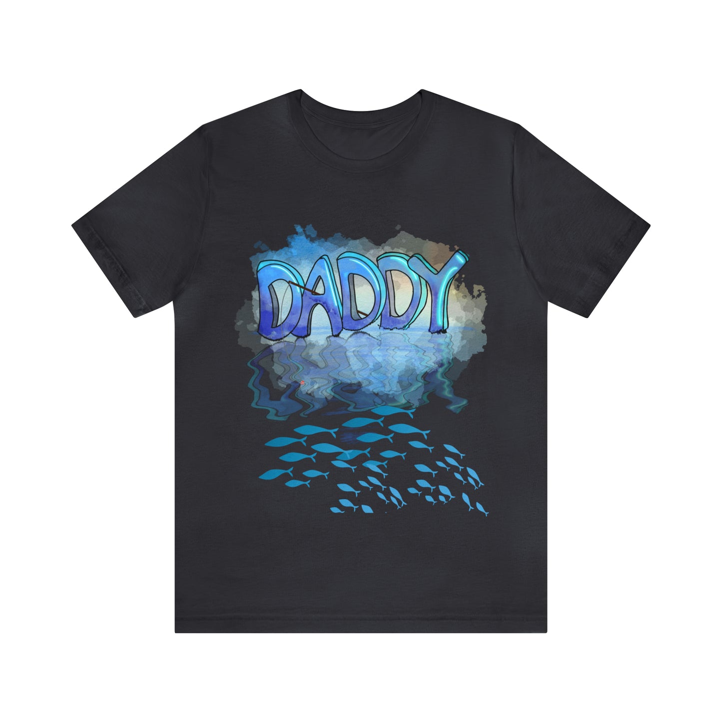 Daddy Fishing, Father's Day, Unisex Jersey Short Sleeve Tee