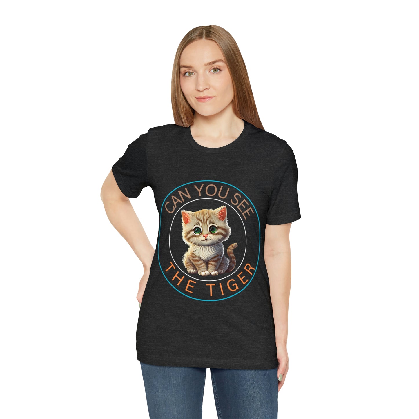 Cute Cat Style, Unisex Jersey Short Sleeve Tee