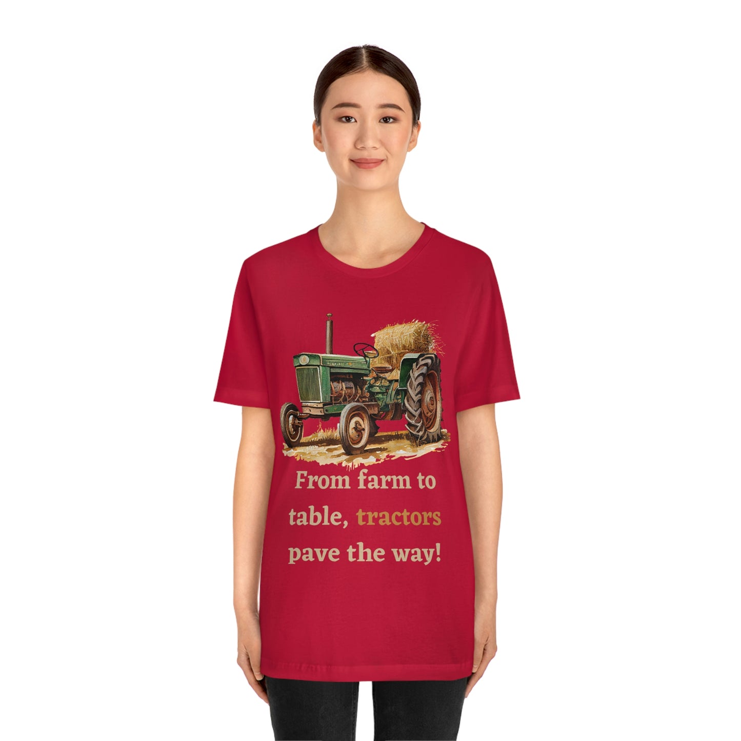 Tractors, Farmer land,  Short Sleeve Tee