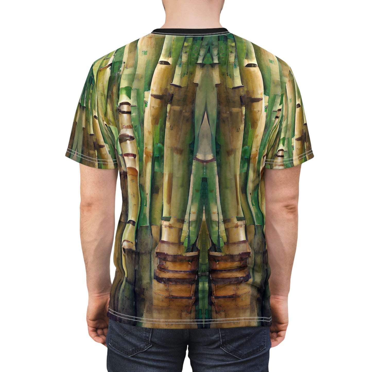 Bamboo Style, Abstract Style,  Unisex Cut & Sew Tee