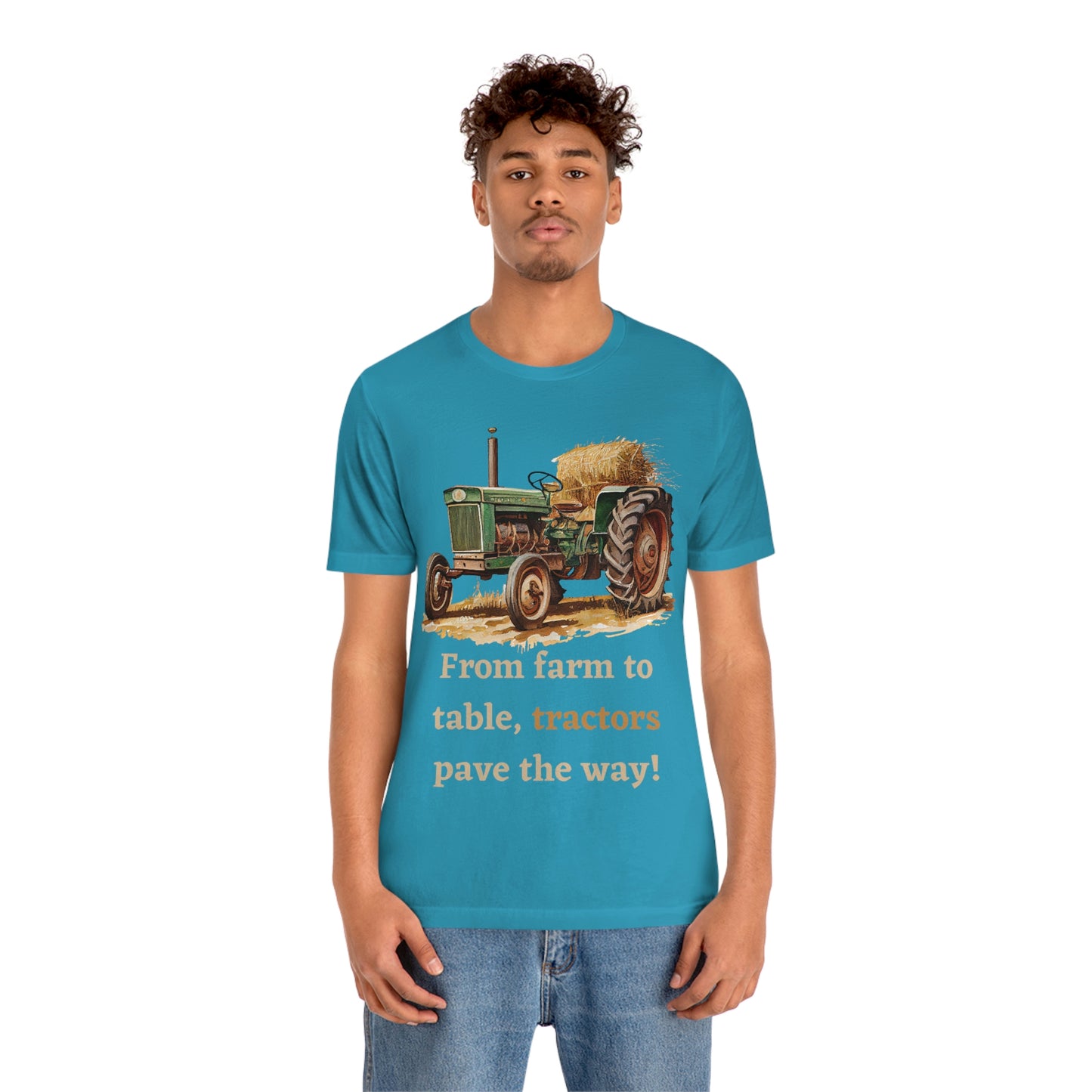 Tractors, Farmer land,  Short Sleeve Tee
