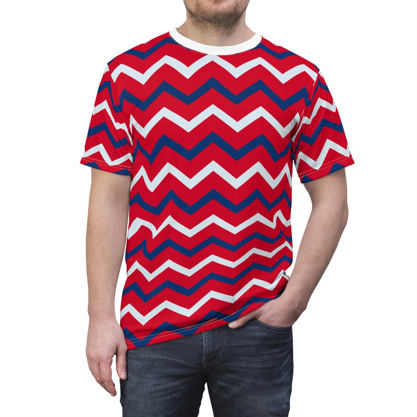 4th of July Style, Abstract Style,  Unisex Cut & Sew Tee