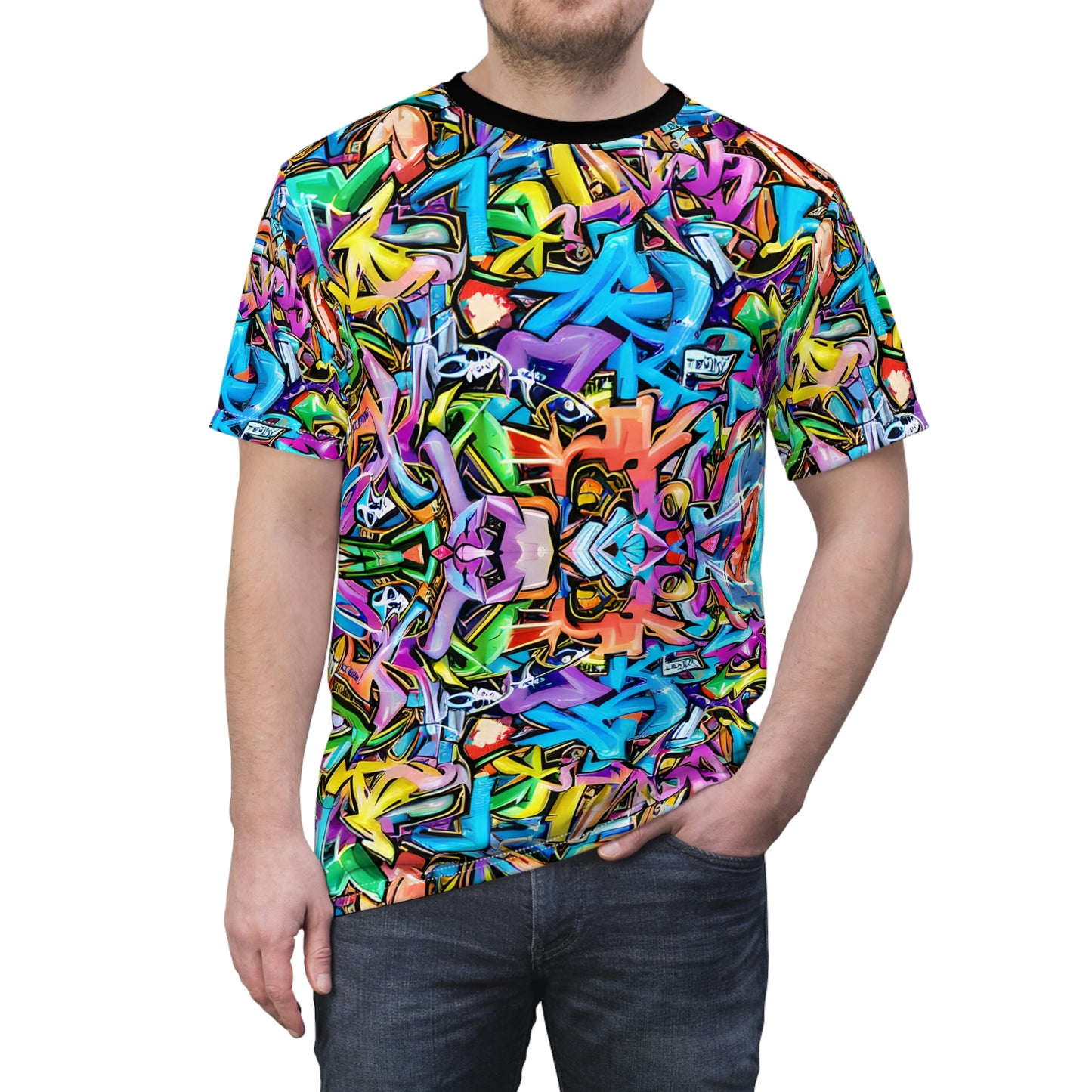 Graffiti Style, Abstract Style,  Unisex Cut & Sew Tee