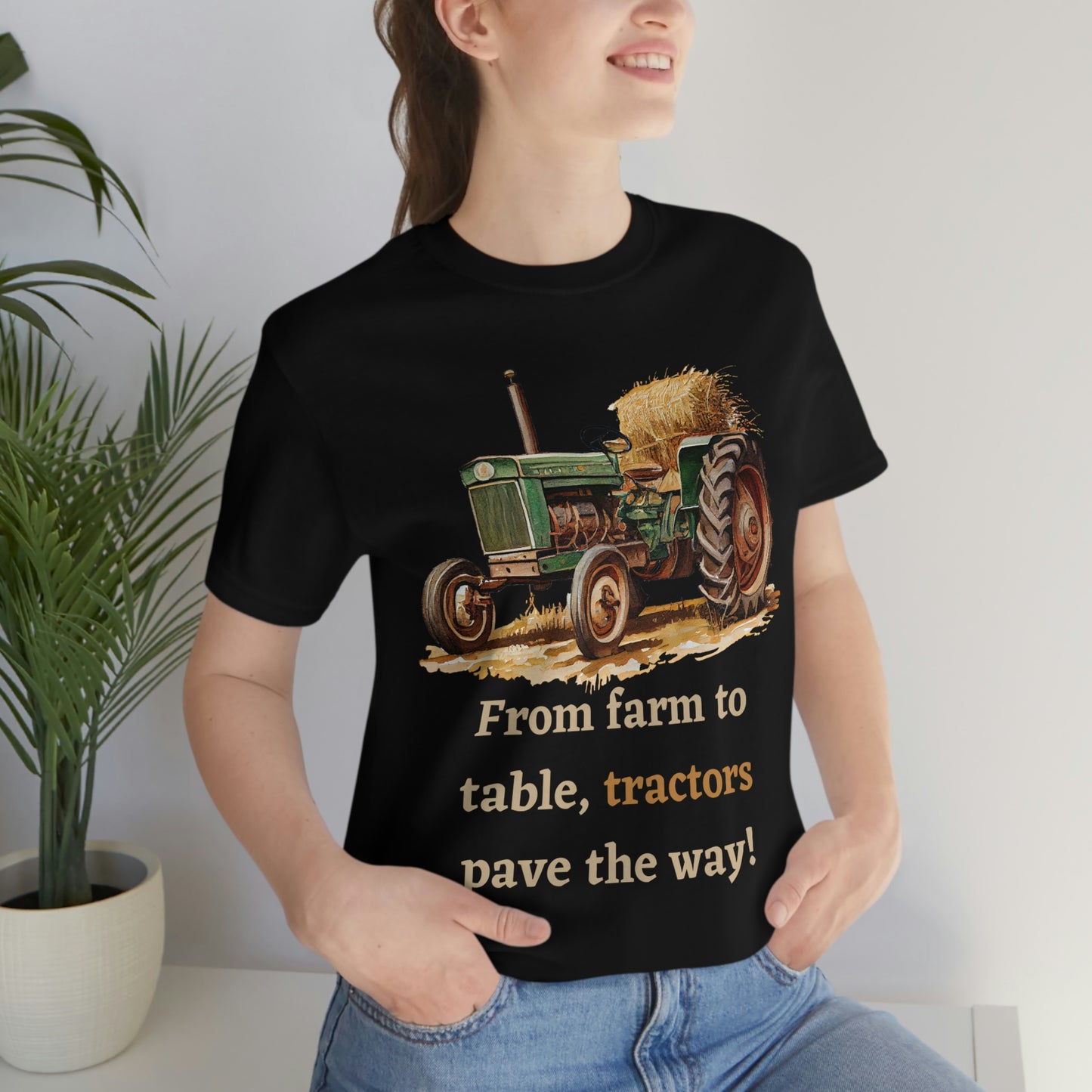 Tractors, Farmer land,  Short Sleeve Tee