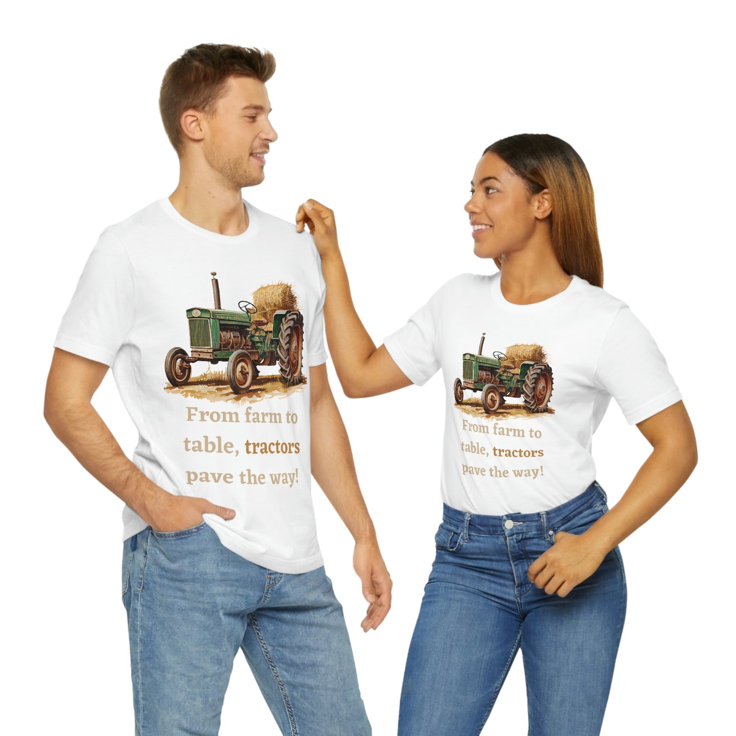 Tractors, Farmer land,  Short Sleeve Tee